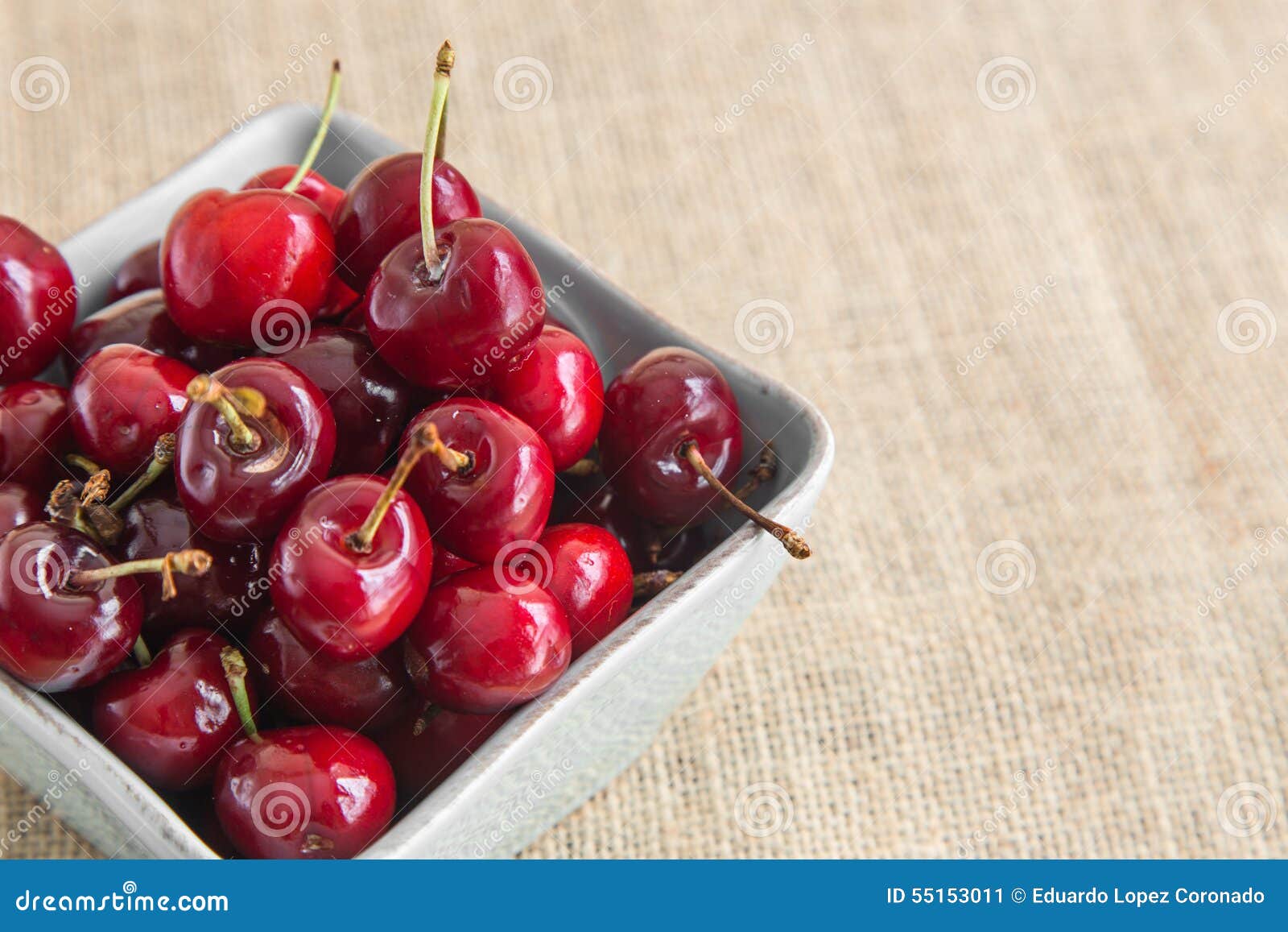 cherries in a bowl