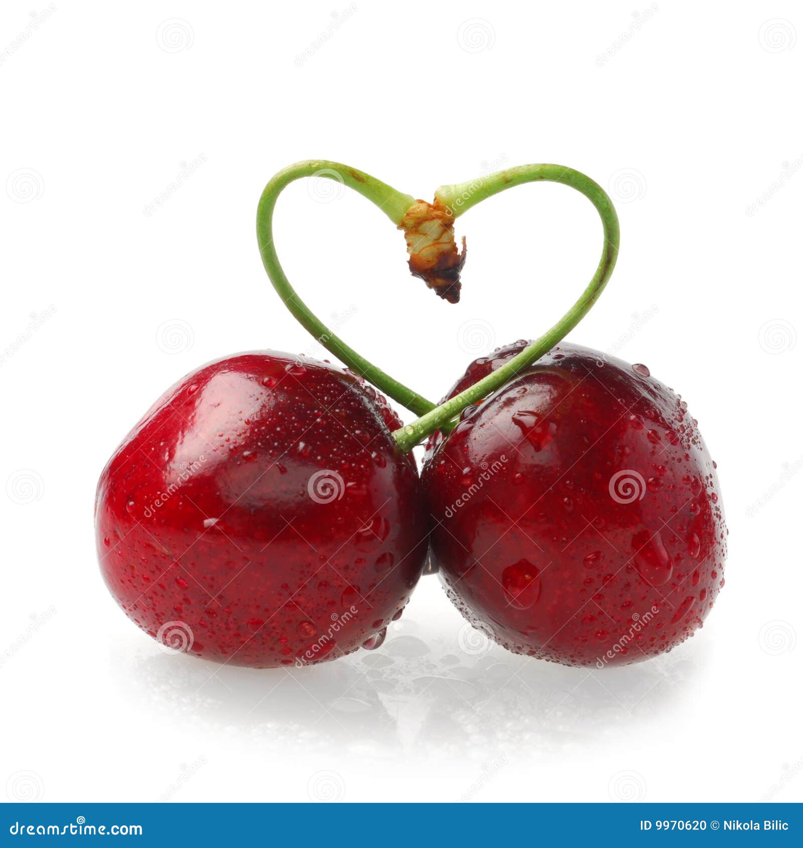 Cherries with heart stock photo. Image of fruit, food 9970620