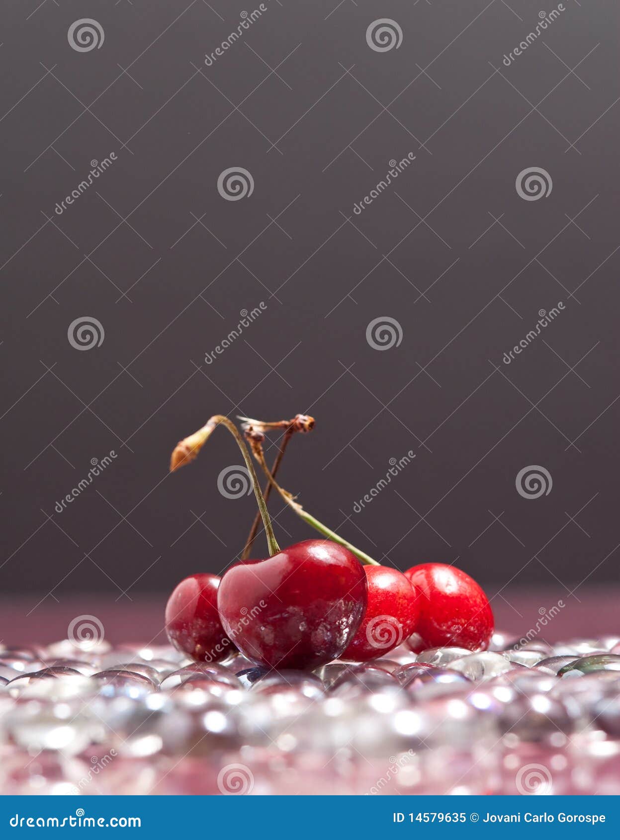 Cherries on Ice stock image. Image of grown, epic, berry 14579635