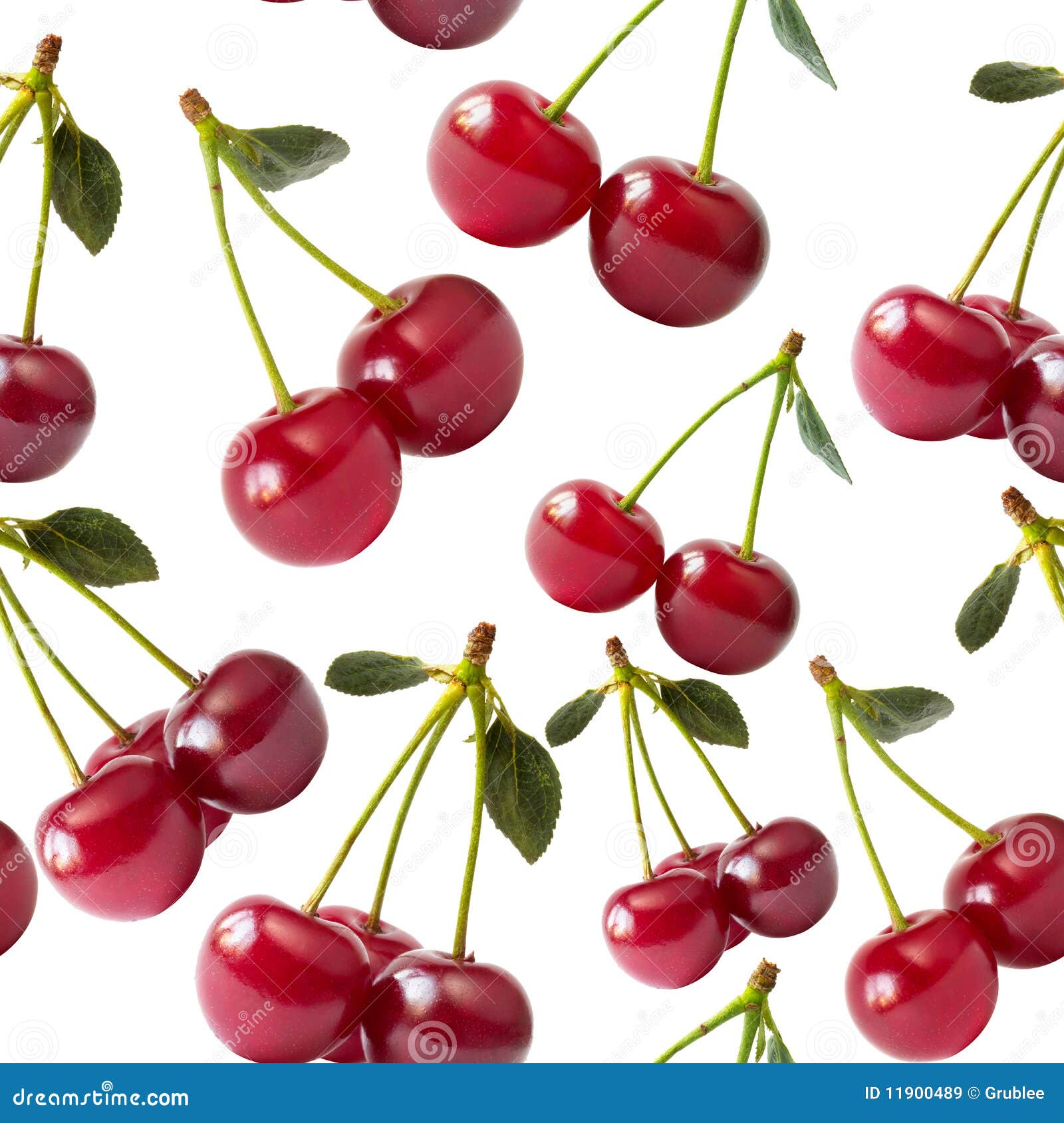 Cute Cherry Seamless Pattern Good For Textile Wrapping Wallpapers Etc  Sweet Red Ripe Cherries Isolated On White Background Vector Illustration  Royalty Free SVG Cliparts Vectors And Stock Illustration Image 93371981
