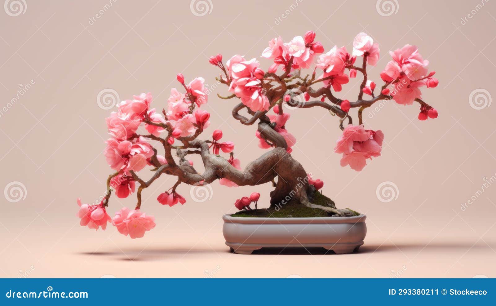 Cherry Blossom Bonsai Tree Traditional Techniques Reimagined in 3d