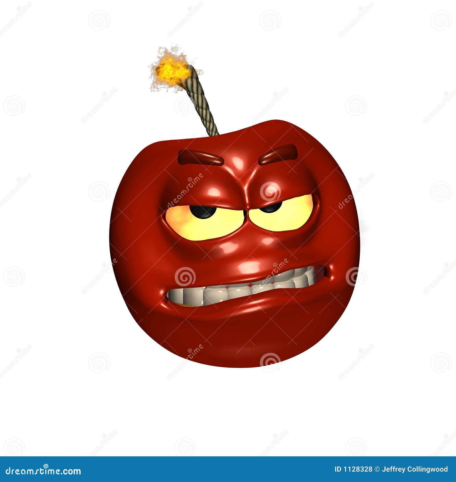 Cherry Bomb stock illustration. Image of yellow, device 1128328