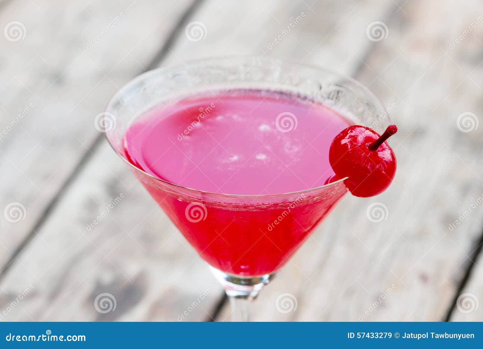 Cherry Cocktail in Martini Glass Stock Image Image of booze, martini