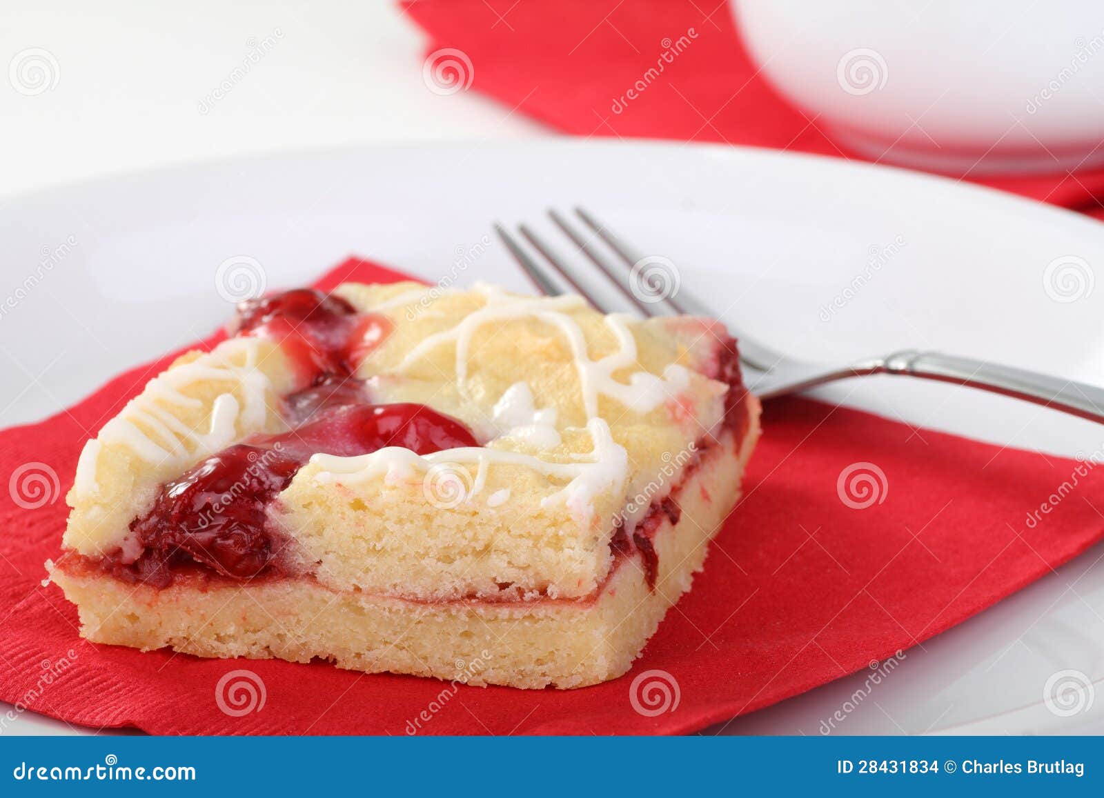 Cherry Fruit Bar Closeup stock photo. Image of food, sugar 28431834