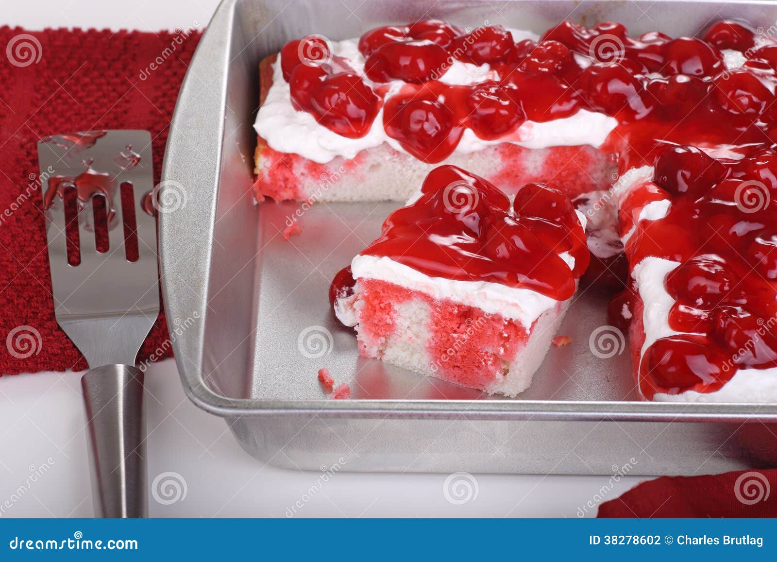 Cherry Fruit Cake stock photo. Image of delicious, fruit 38278602