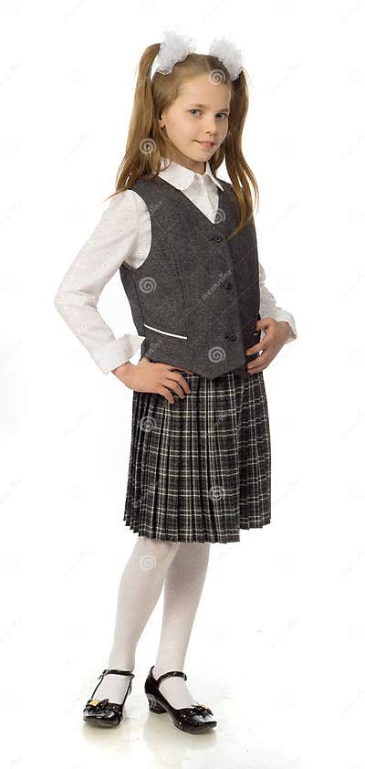 The Cherry Girl in a School Uniform Stock Image - Image of school ...
