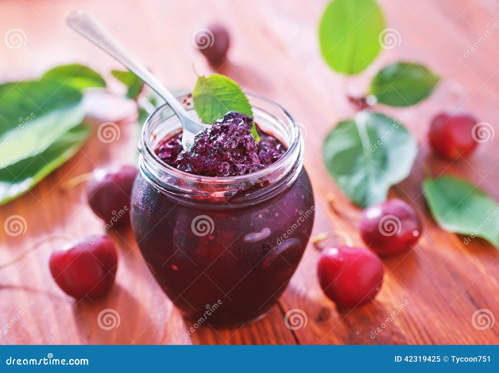 Cherry jam stock image. Image of homemade, ingredient 42319425