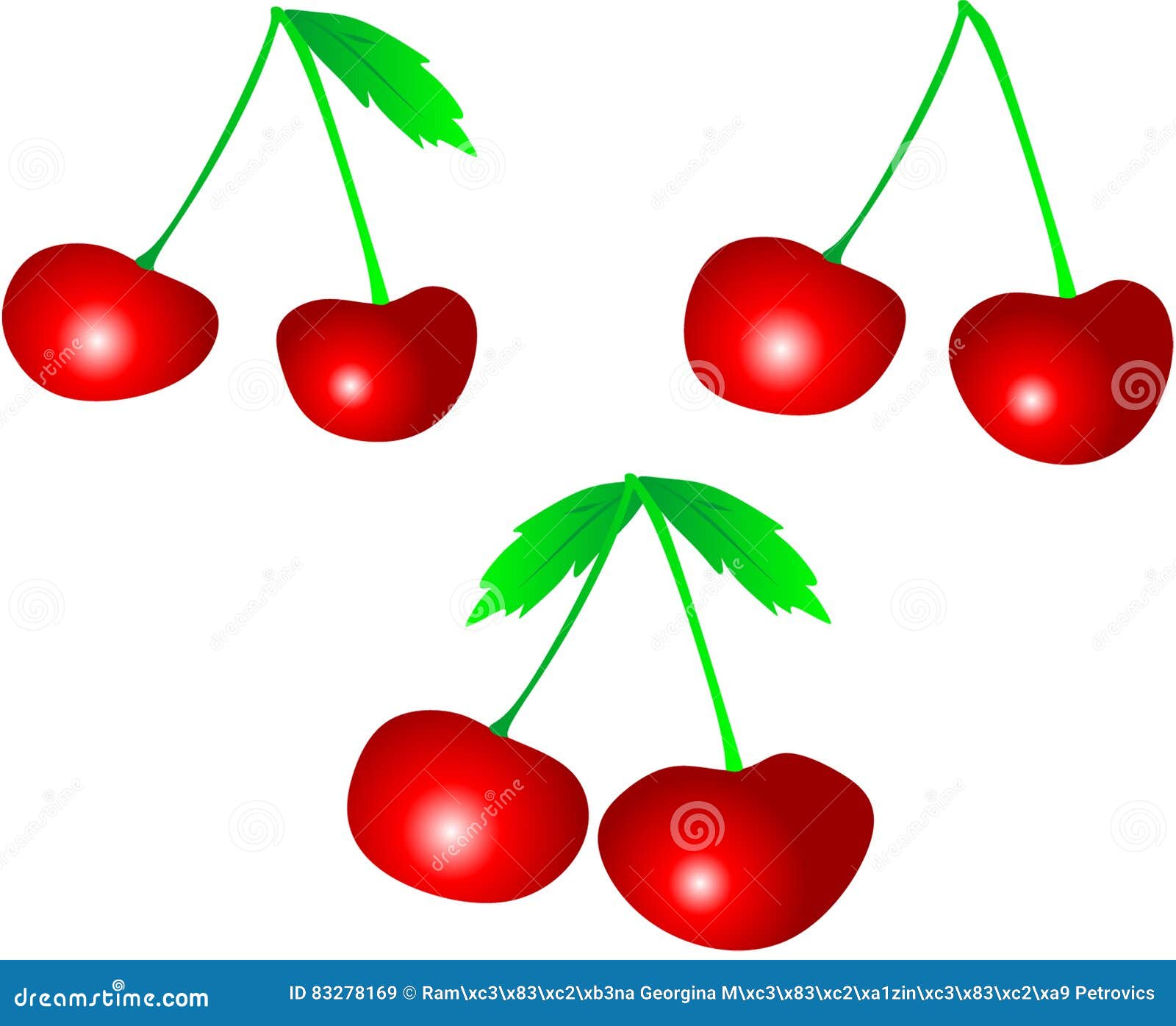 Cherry with leaves stock vector. Illustration of healthy 83278169