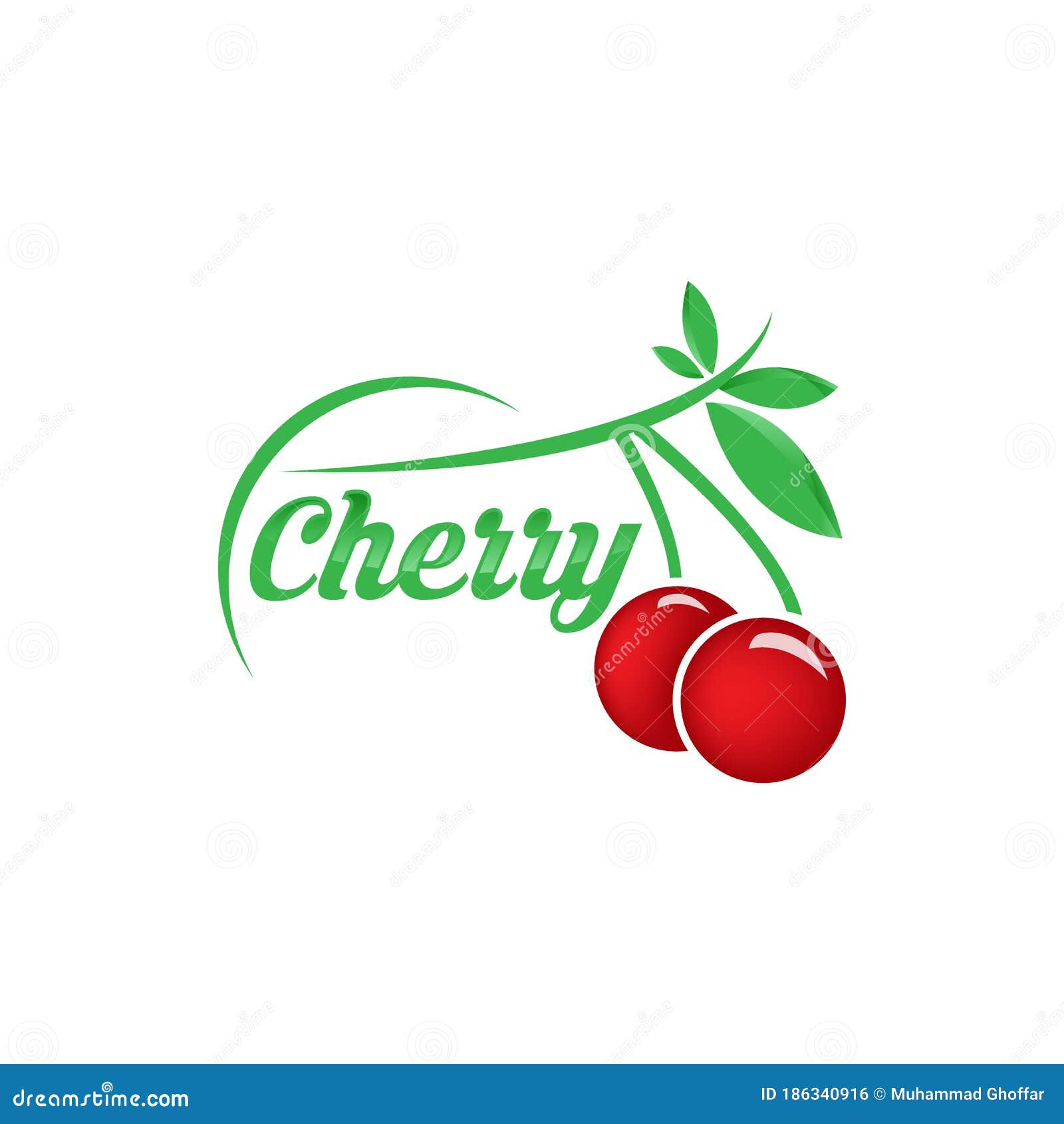 Cherry Logo Vector Template, Cherry Icon, Vector Fruit Illustration Cherry Logo Vector Template, Cherry Icon, Vector Fruit Illustration