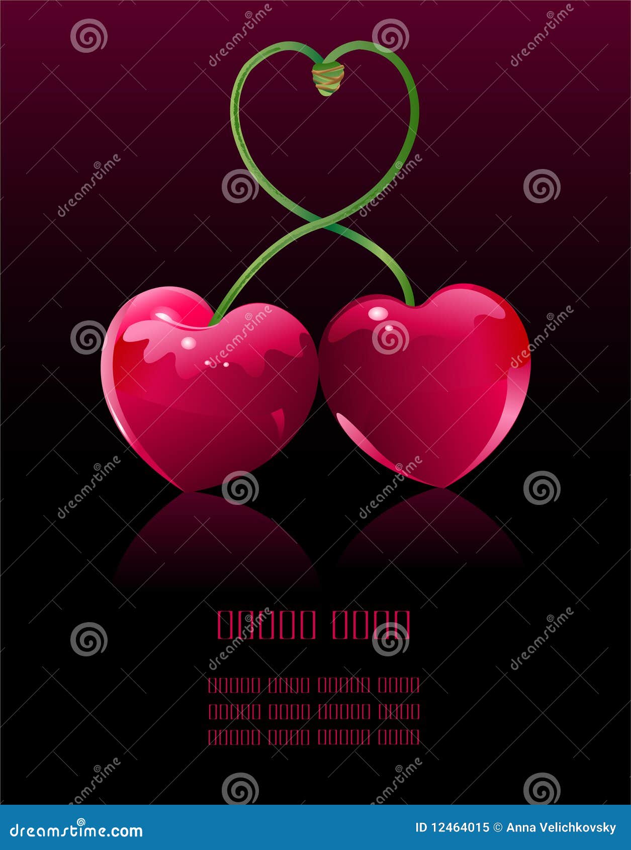 Cherry Hearts Stock Illustrations – 2,391 Cherry Hearts Stock