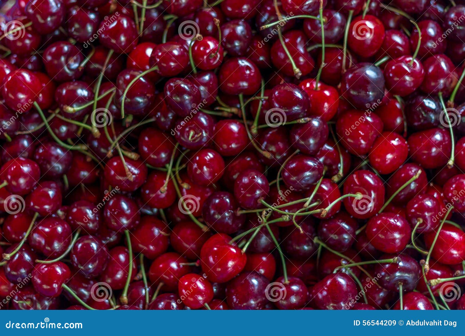 Cherry in market stock image. Image of ingredient, nutrient 56544209