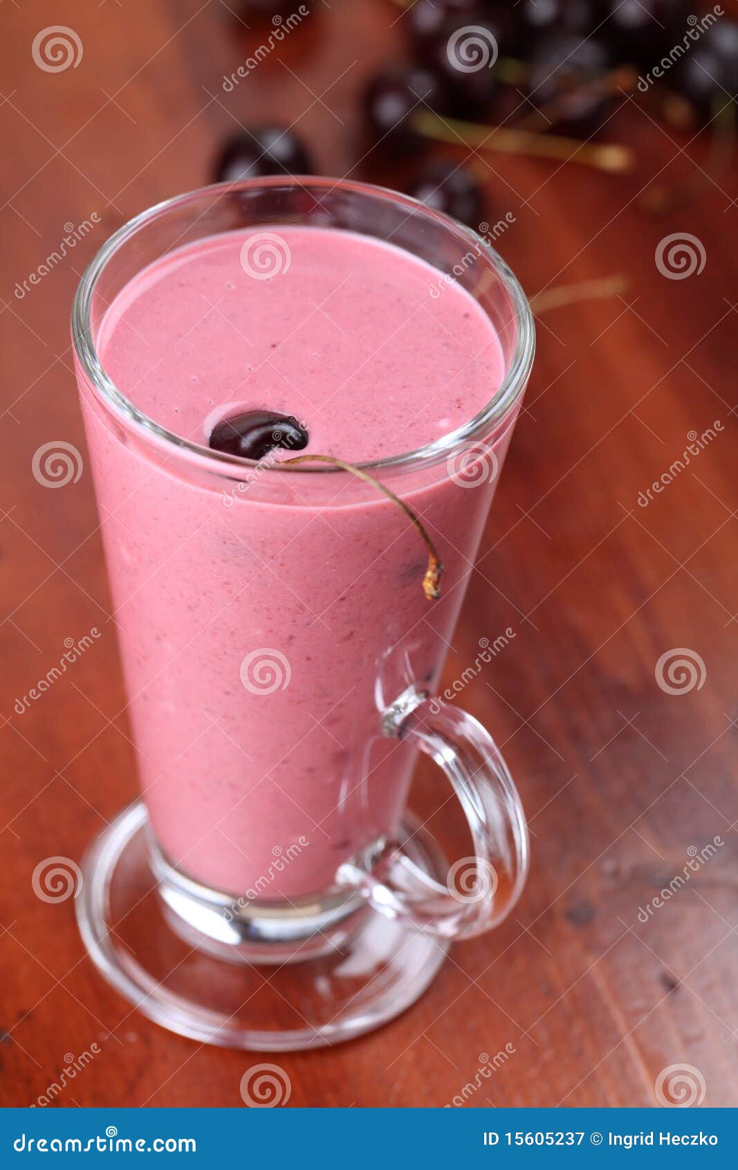 Cherry With Milk Splash On Ice Cream Cone Stock Photo CartoonDealer