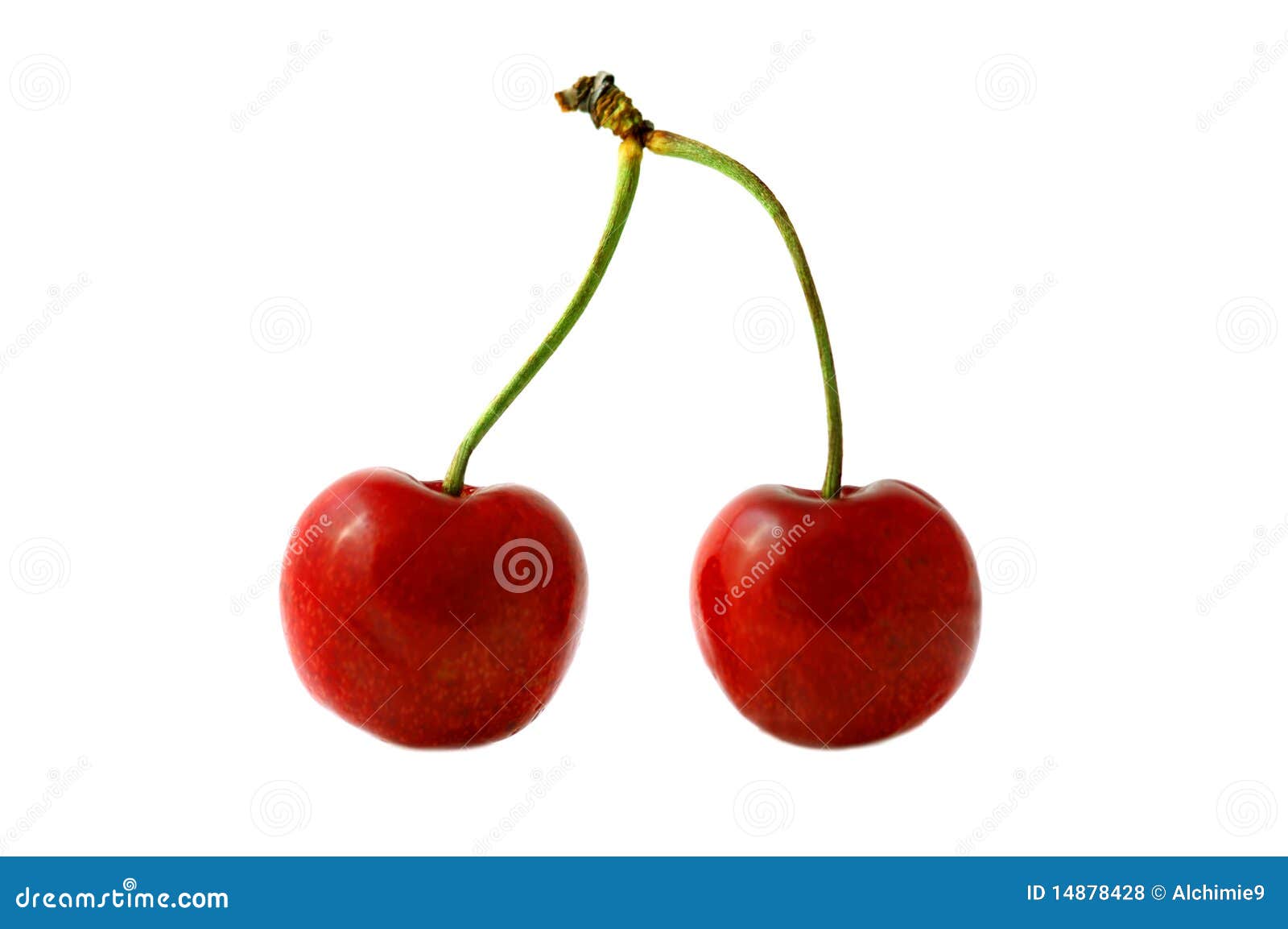 Cherry; Objects On White Background Royalty Free Stock Photos - Image ...