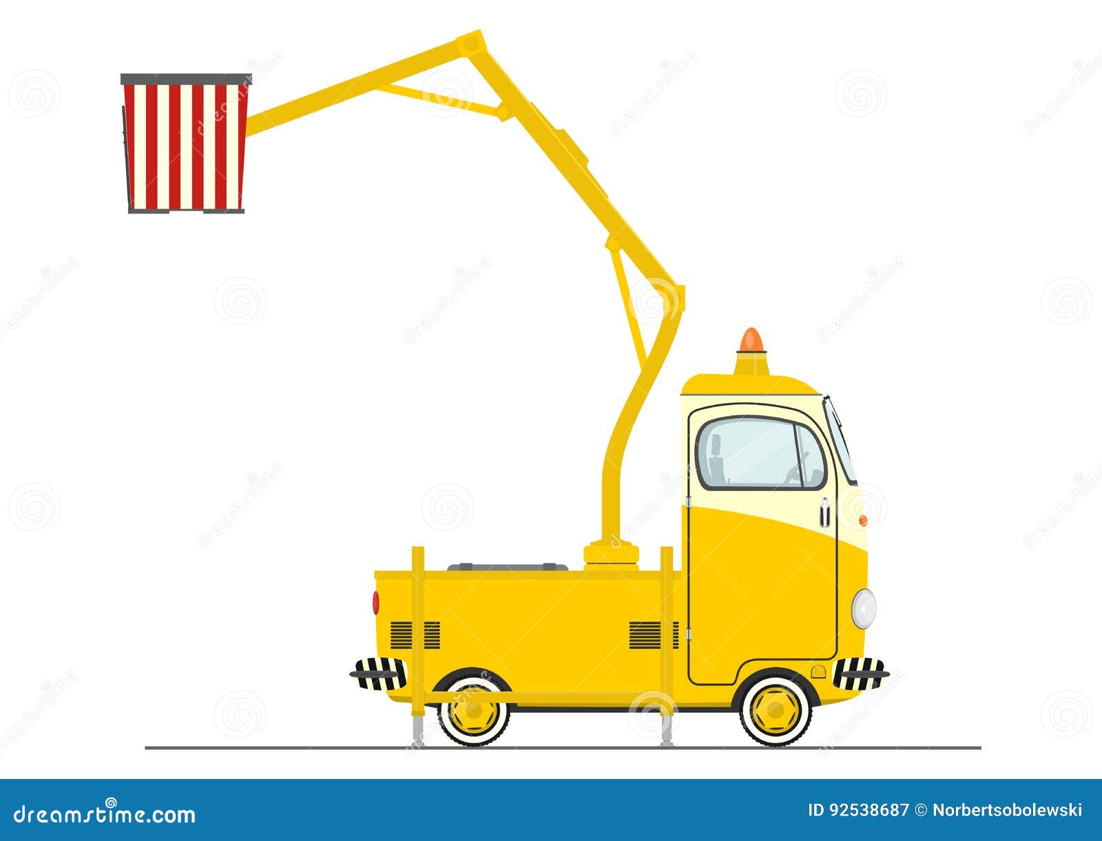 Cherry Picker Cartoon Vector 21519045