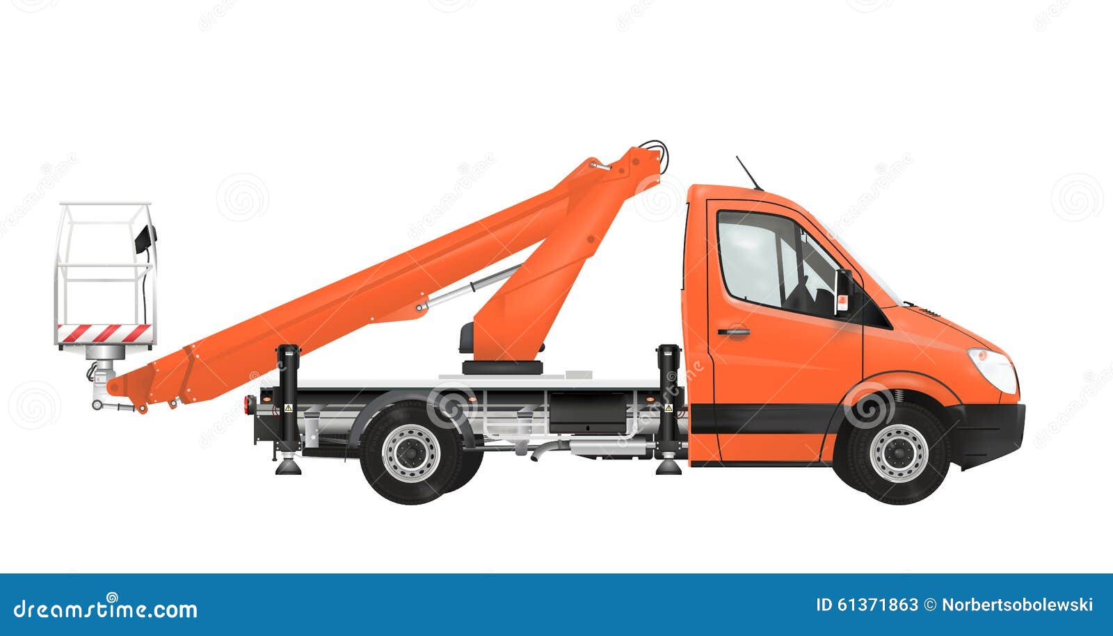 Cherry Picker Cartoon Vector 21519045