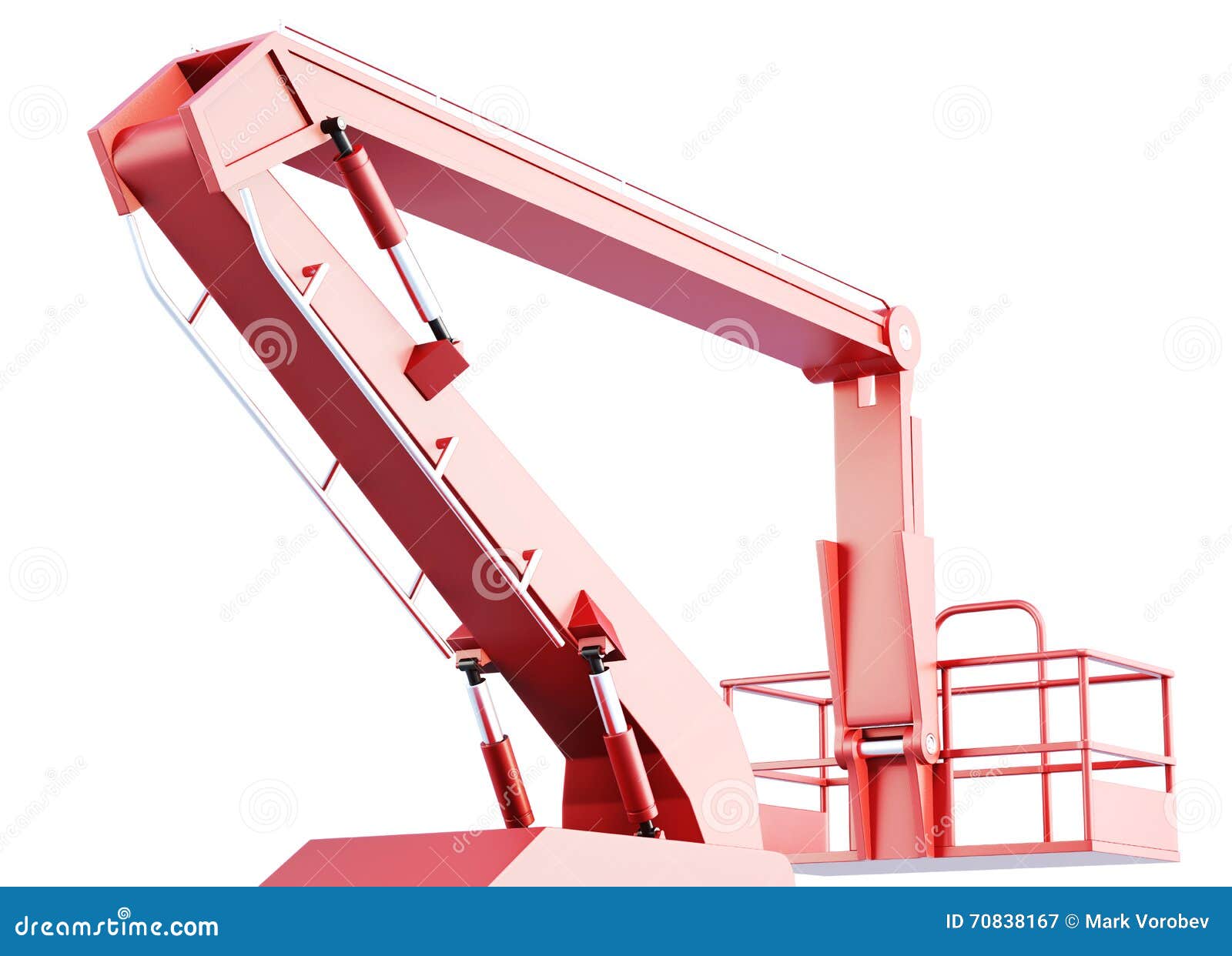 Cherry Picker Cartoon Vector 92538687