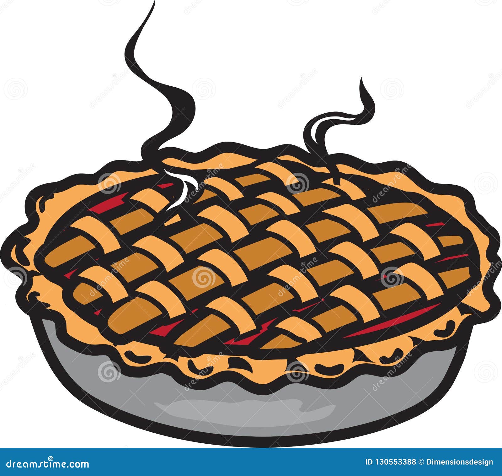 Cherry pie icon stock vector. Illustration of homemade 130553388