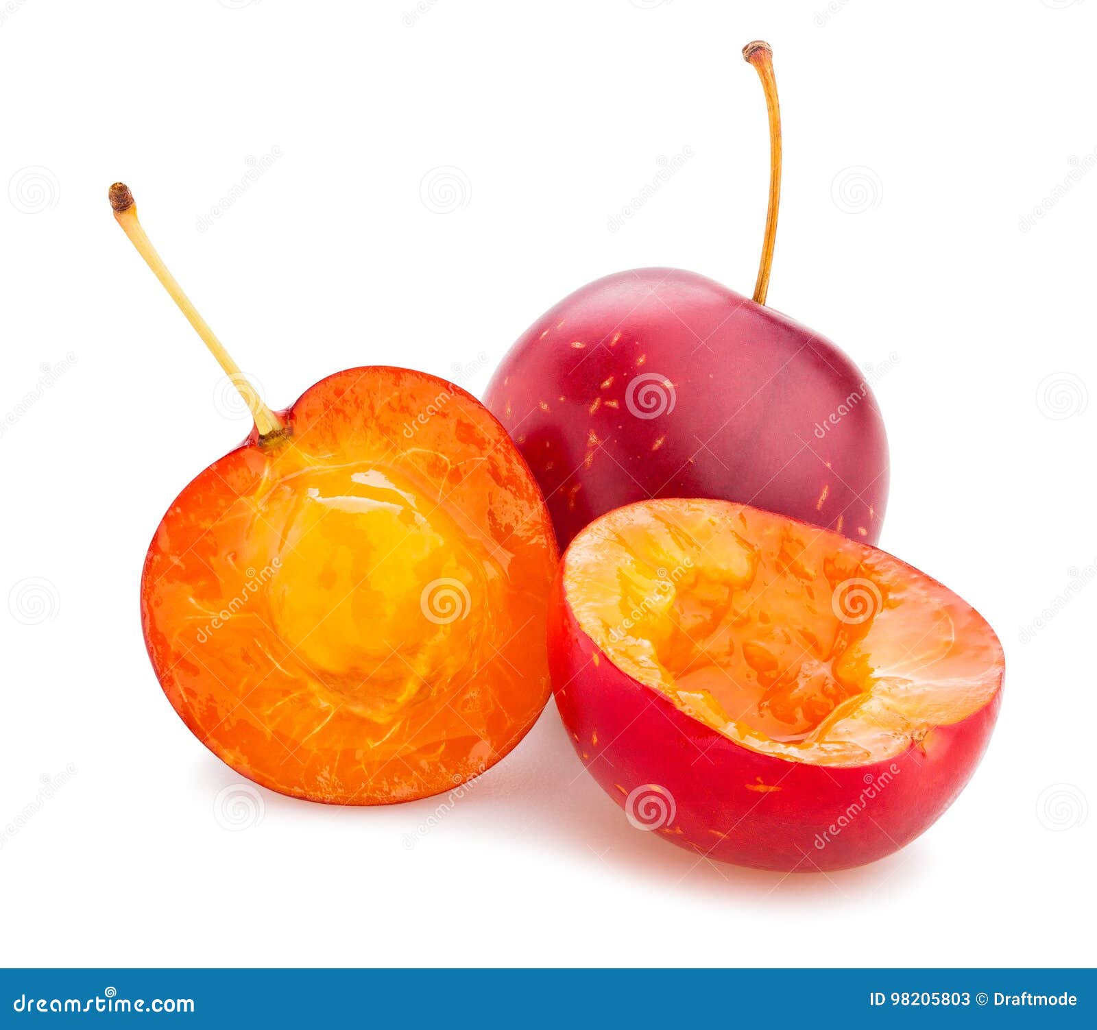 Cherry plum stock image. Image of studio, ripe, chinese 98205803