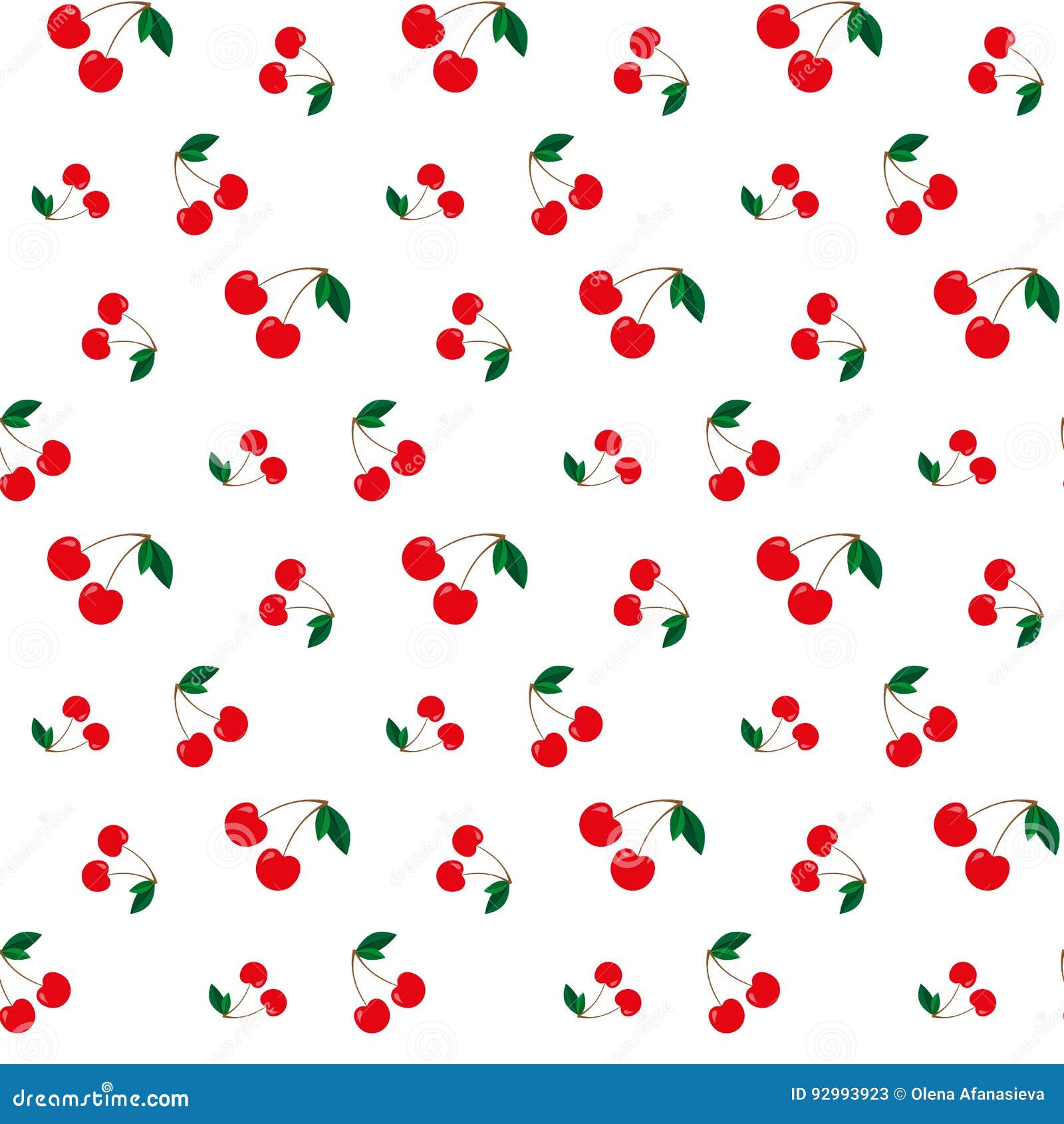 Cherry Seamless Pattern Stock Illustration - Download Image Now