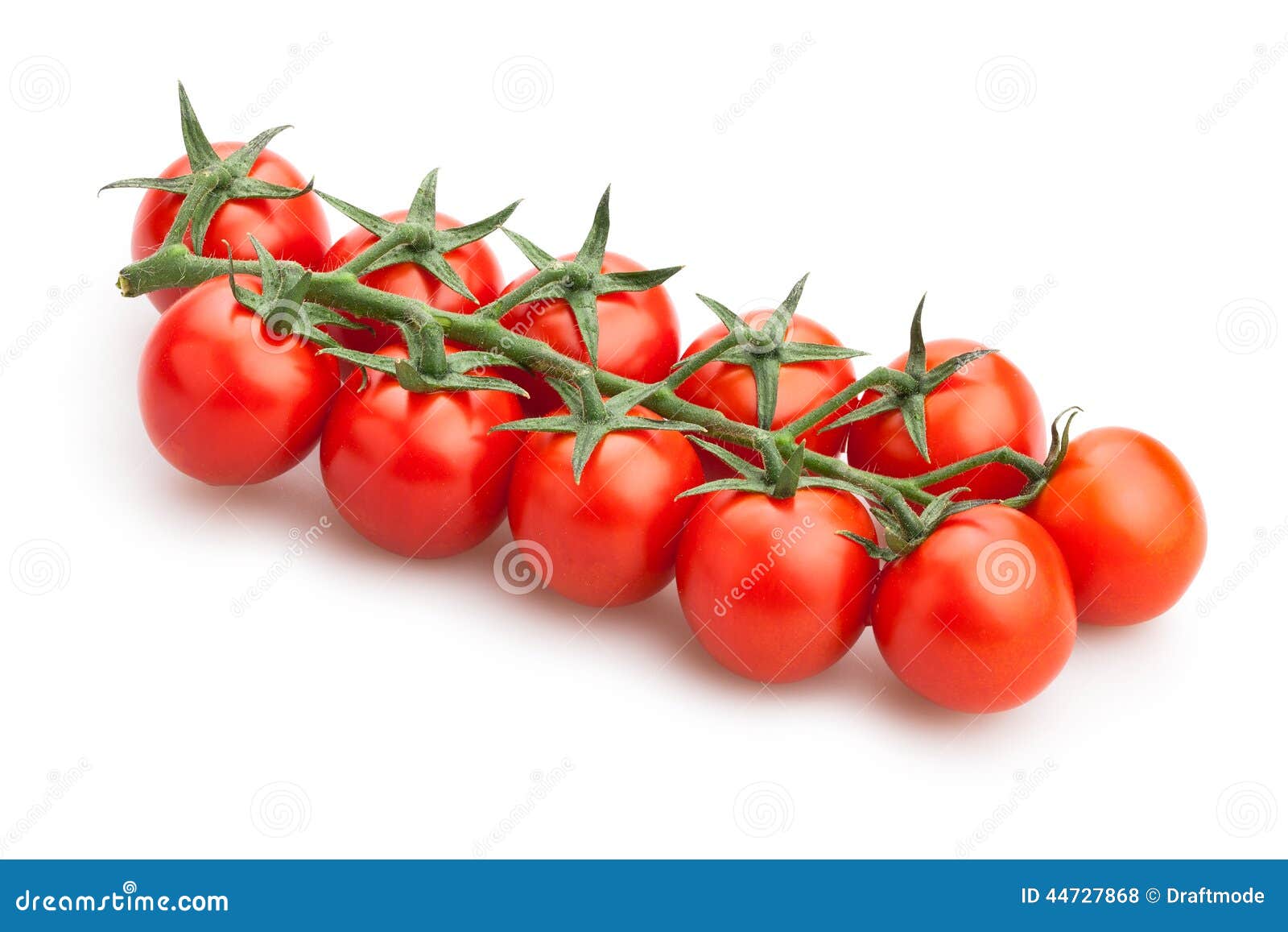 Cherry Tomatoes. De tomaten van de kers op witte achtergrond