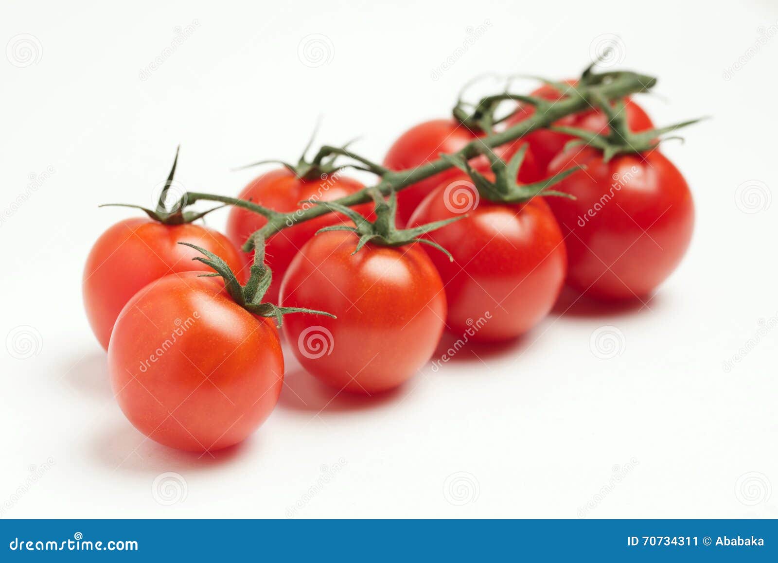 Cherry Tomatoes on White Background Stock Image Image of agriculture