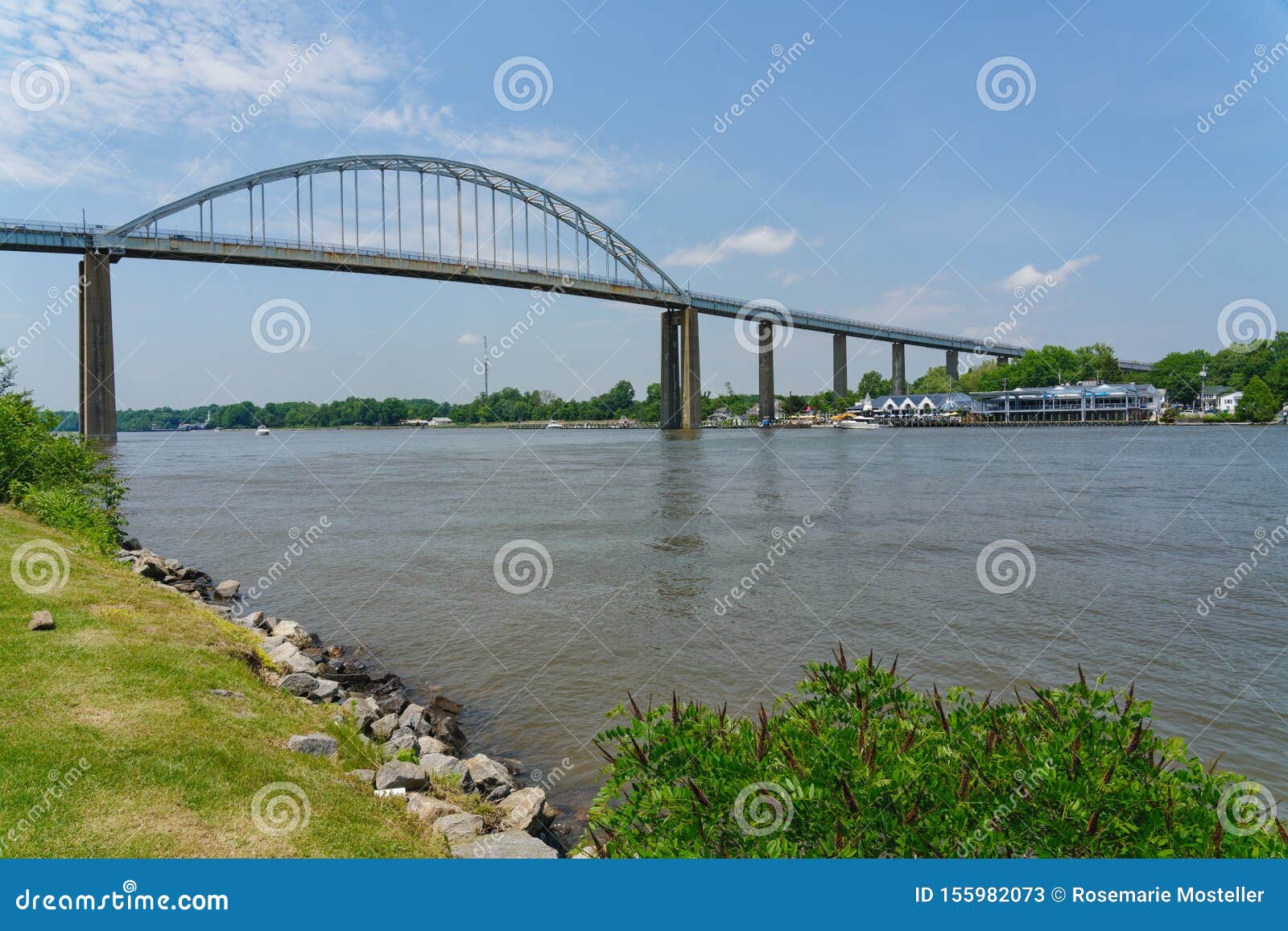 the chesapeake city bridge over the chesapeake & delaware canal in maryland