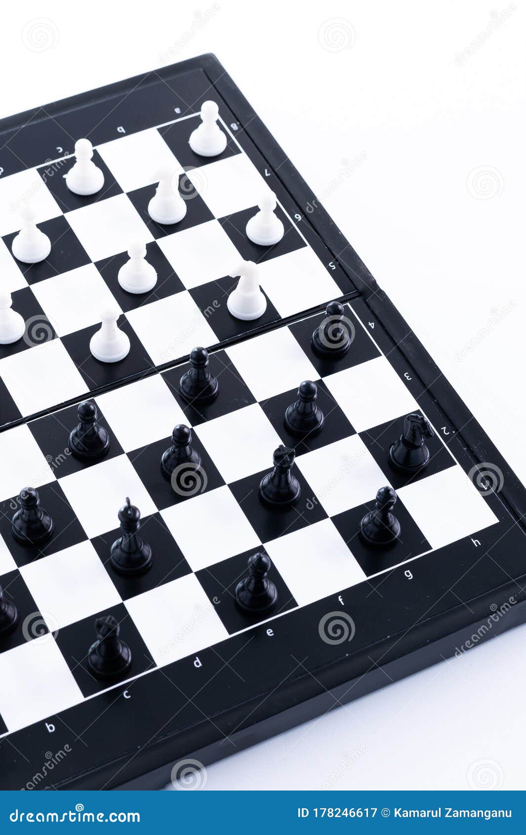 Empty Chess Board with Coordinates Isolated on White Stock Image - Image of  competition, play: 172496255