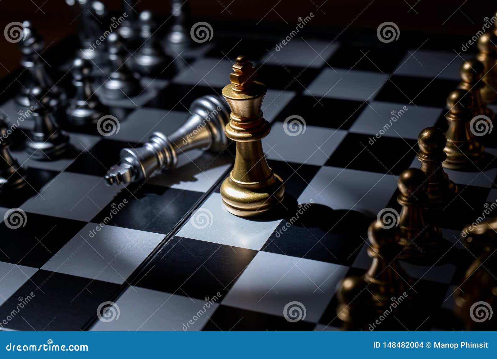 Chess Board Game Business Concept Light Stock Photo (Edit Now) 1183508236