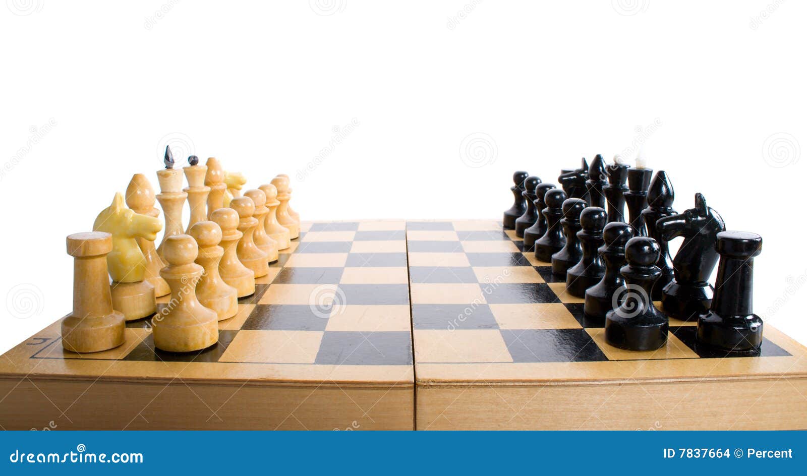 Chess Board and Pieces in Start Position Stock Photo - Image of rivalry,  beginnings: 7837664