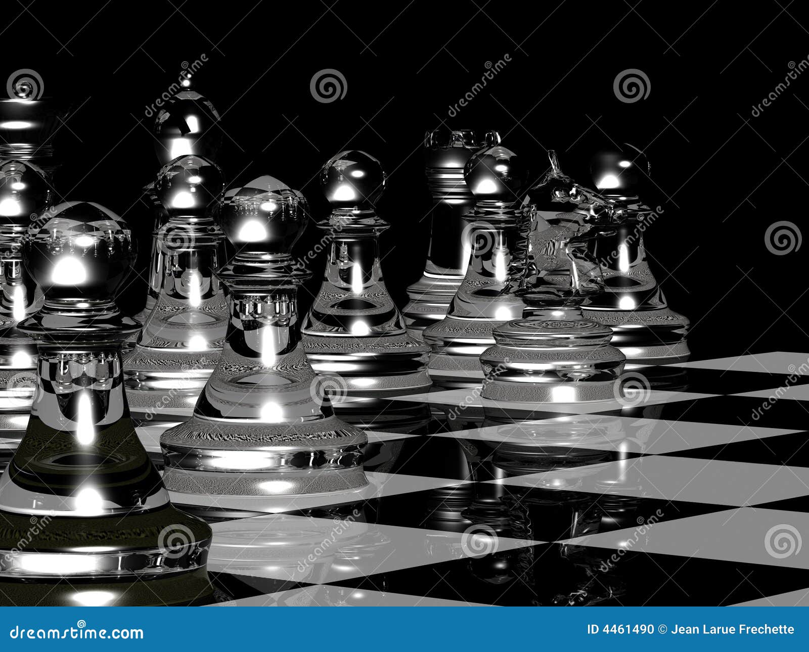 chess board wallpaper, surreal, 3d rendering Stock Illustration