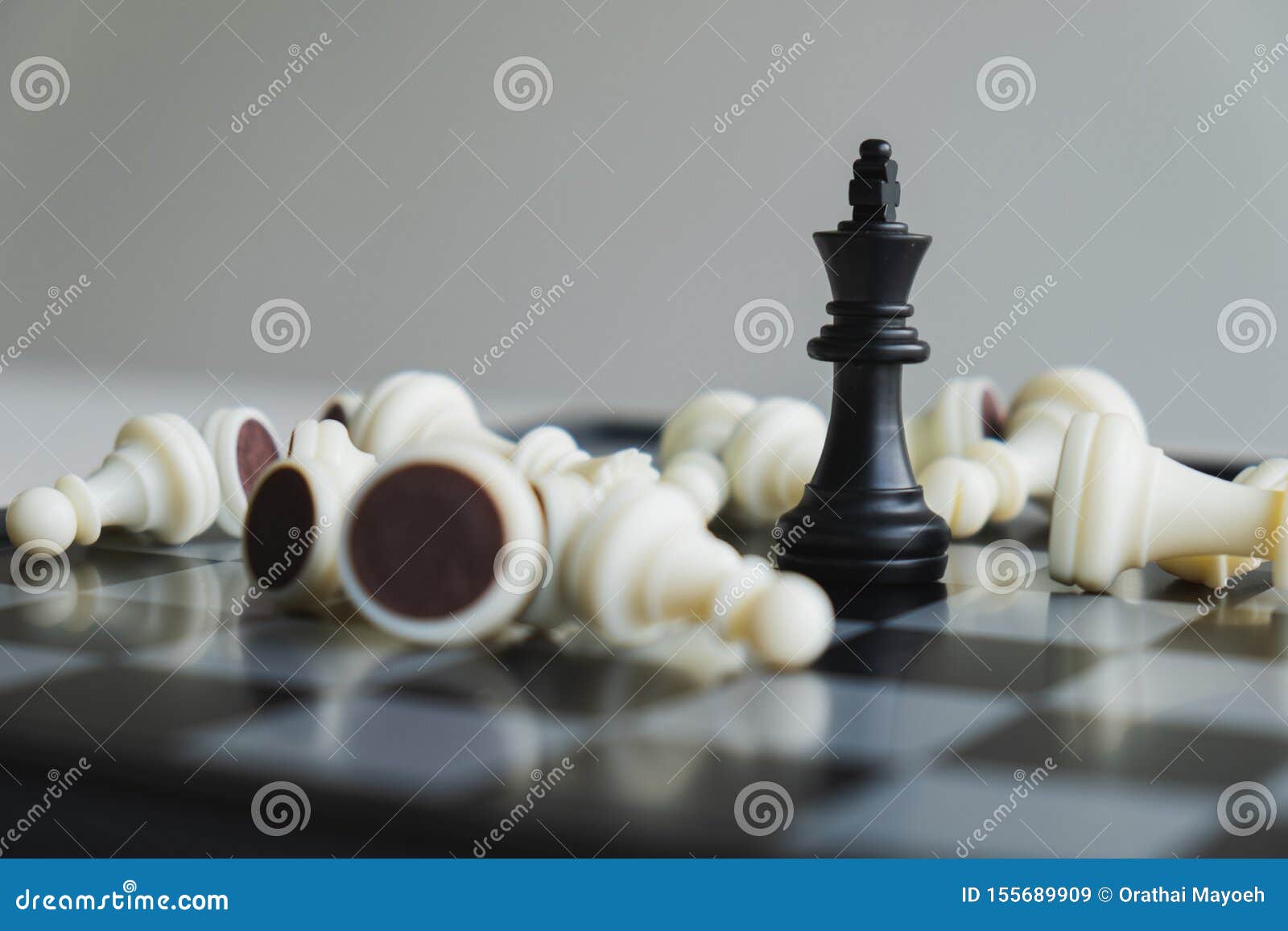 the chess board shows leadership, followers and business success strategies