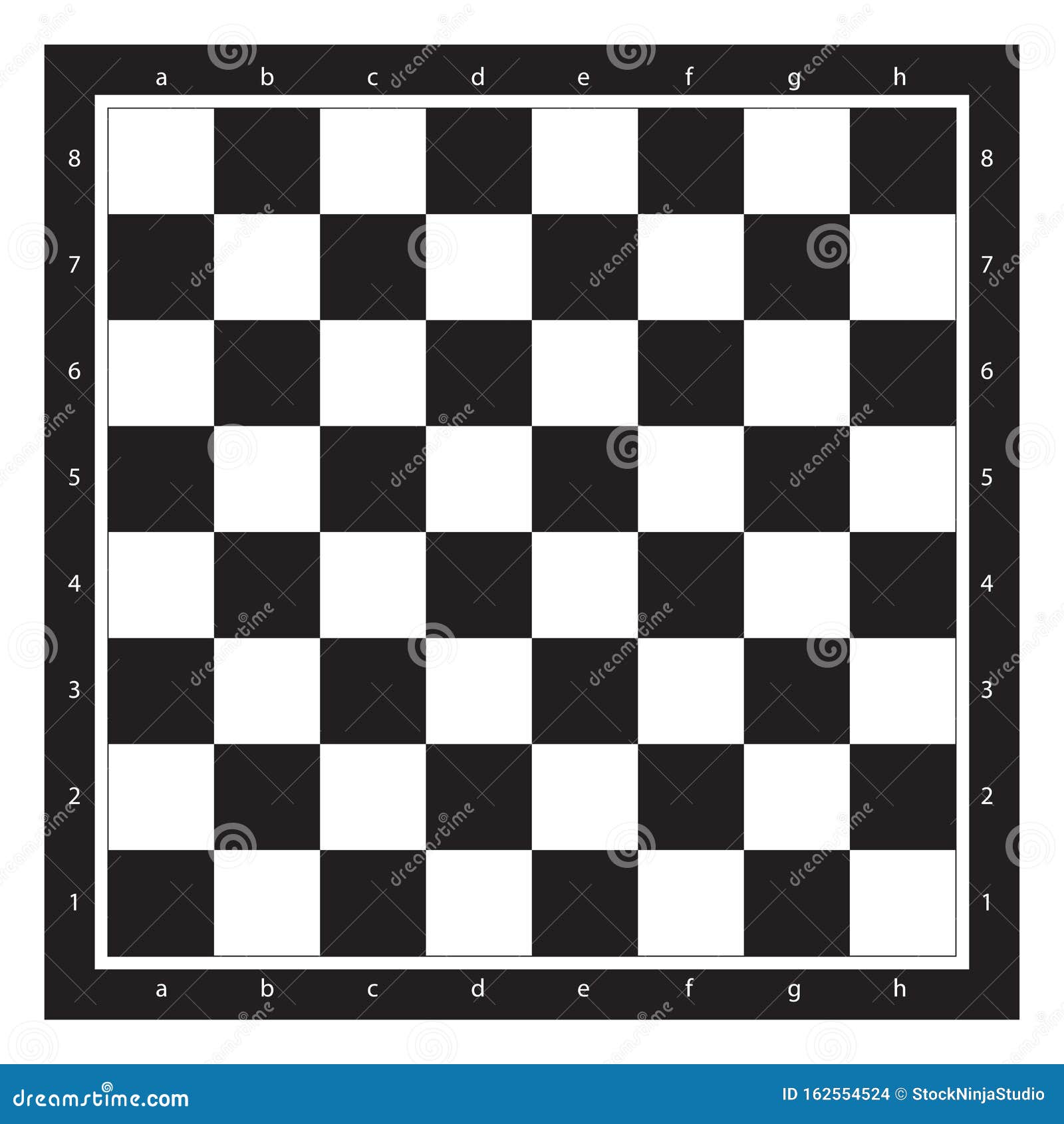Chess Notation Game Board Template