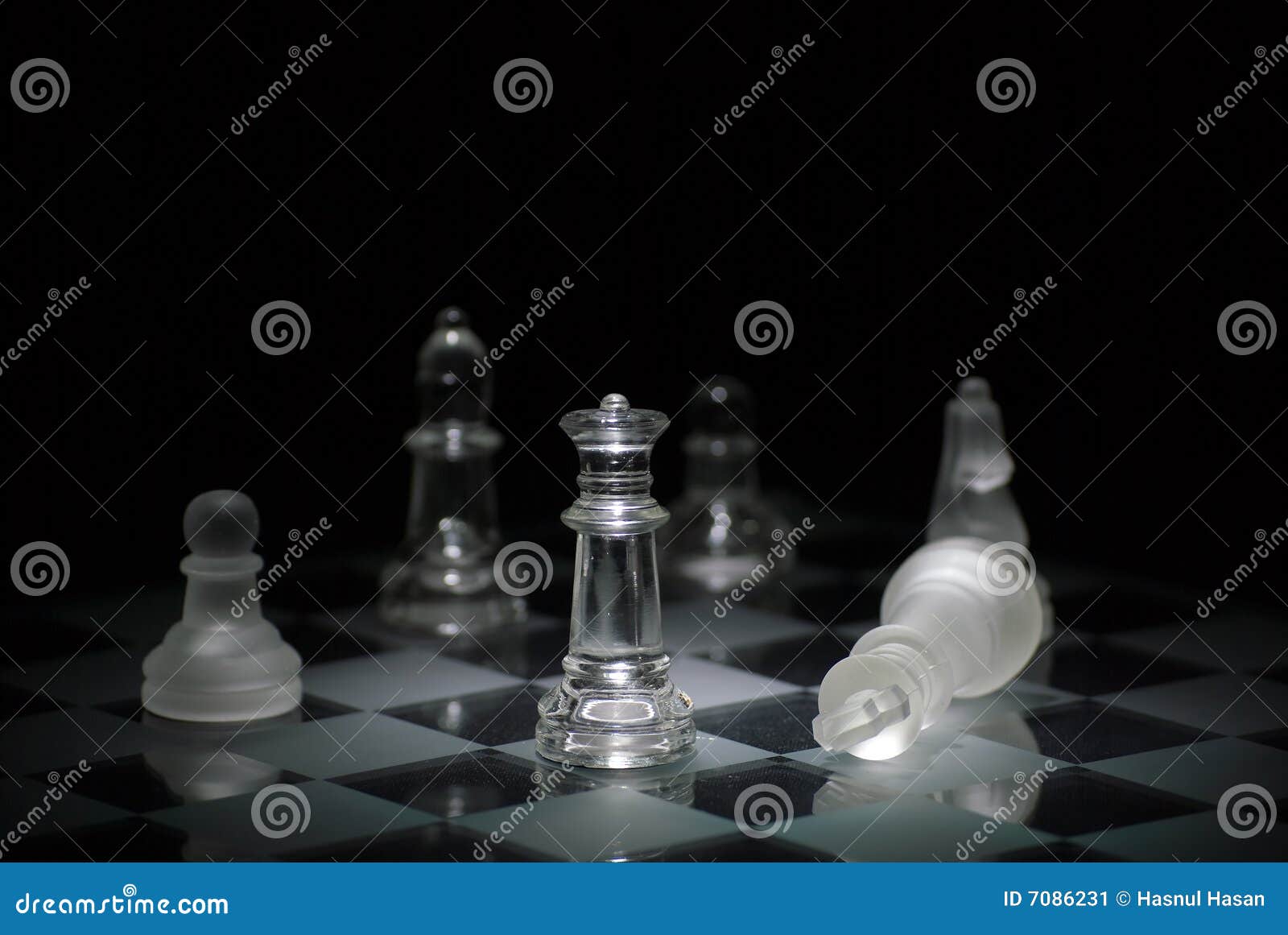 Checkmate Chess King Queen Stop Motion Stock Photo 2370092237