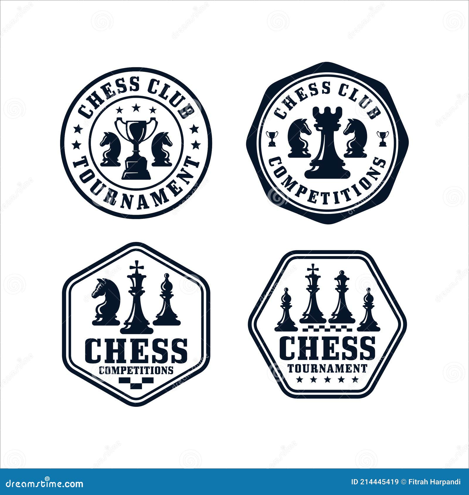 Premium Vector  Chess club vector template. vintage classic badge emblem  board game tournament illustration.