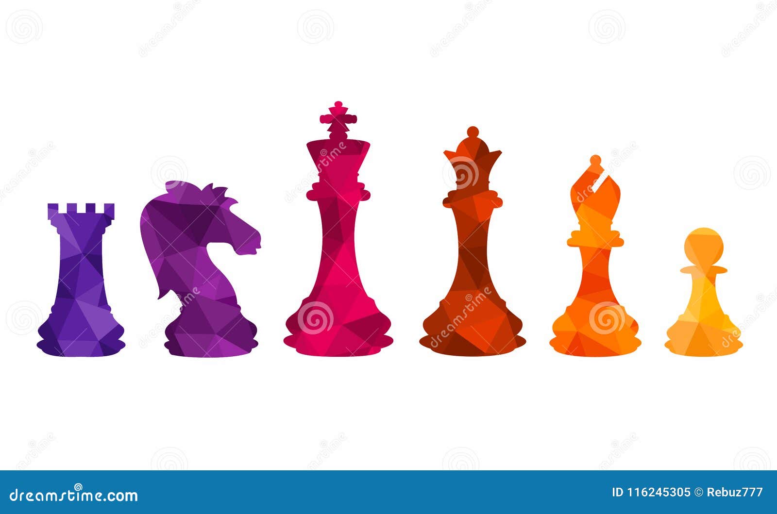 Premium Vector  Chess pieces vector 4