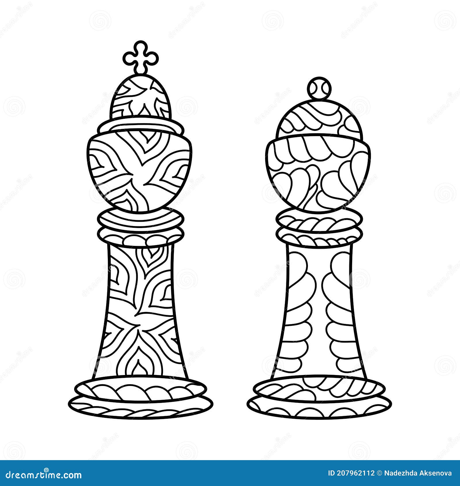 Pawn Cute Chess Piece Coloring Pages - Free Printable Coloring Pages