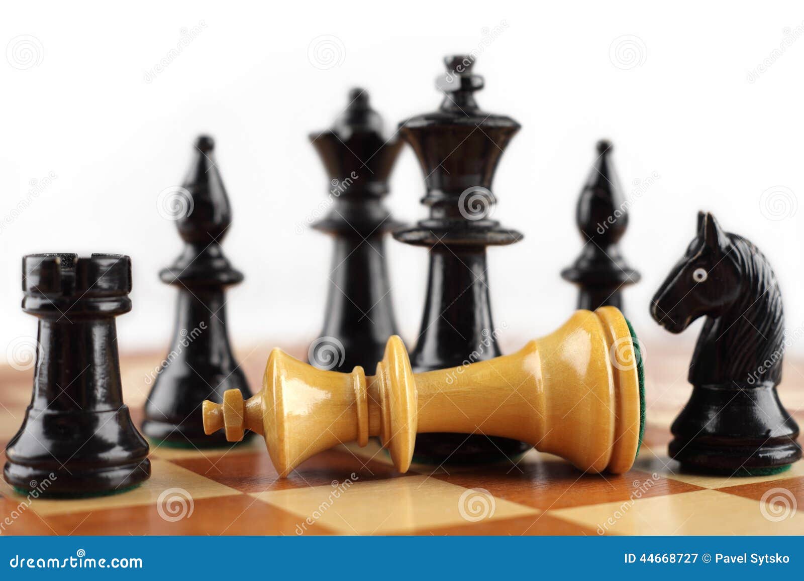 Queen checkmate on king over white Stock Photo by ©razihusin 30242235