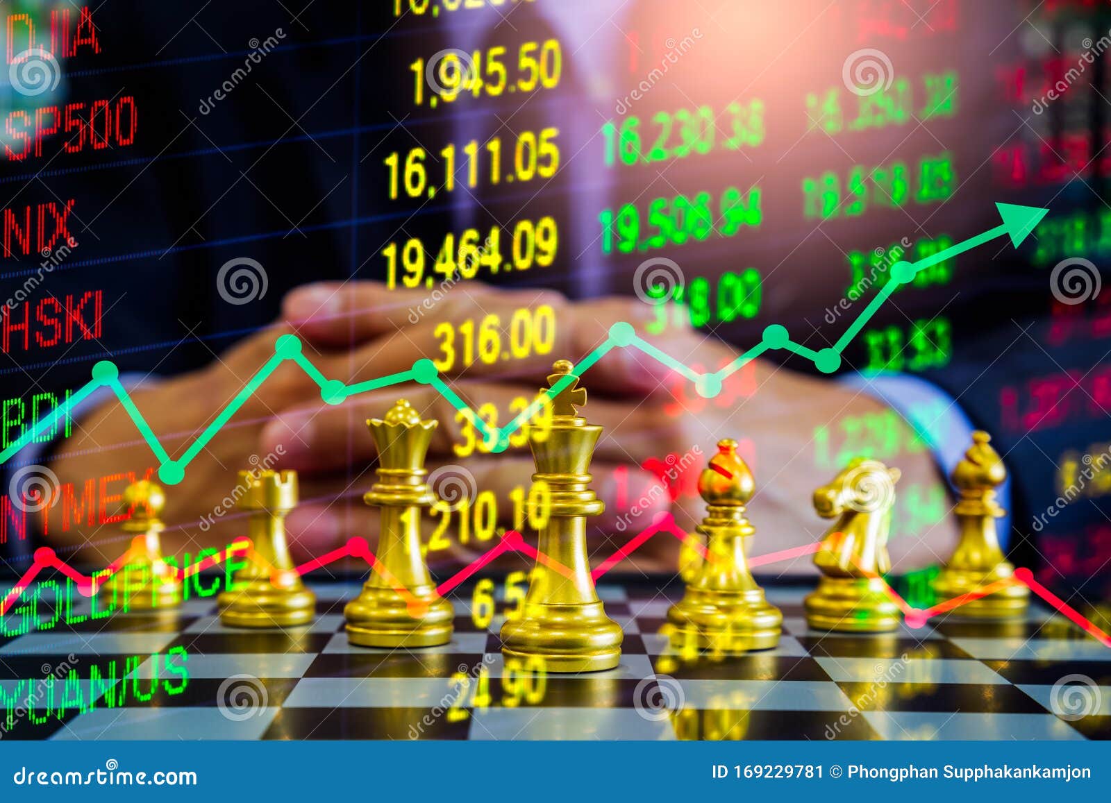 Chess Game On Chess Board On Stock Market Or Forex Trading Graph Chart For  Financial Investment Concept. Economy Trends For Digital Business Marketing  Strategy Analysis. Abstract Finance Background. Stock Photo, Picture and