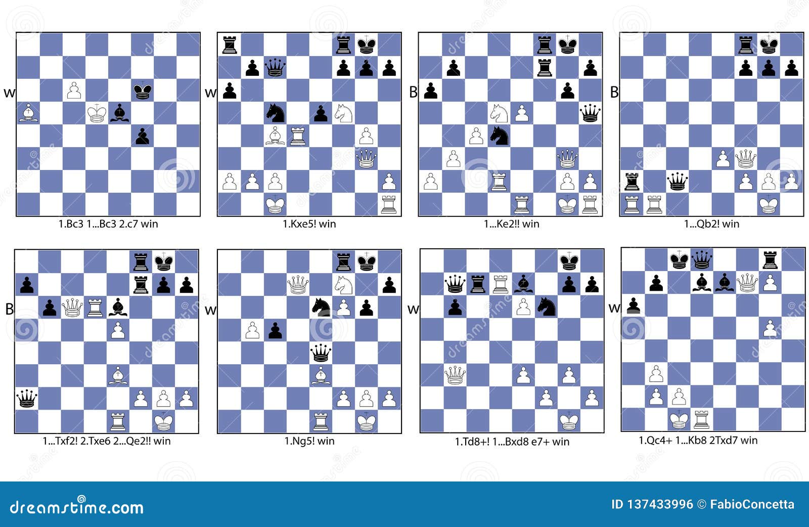 chess game collection tactical theme of deviation