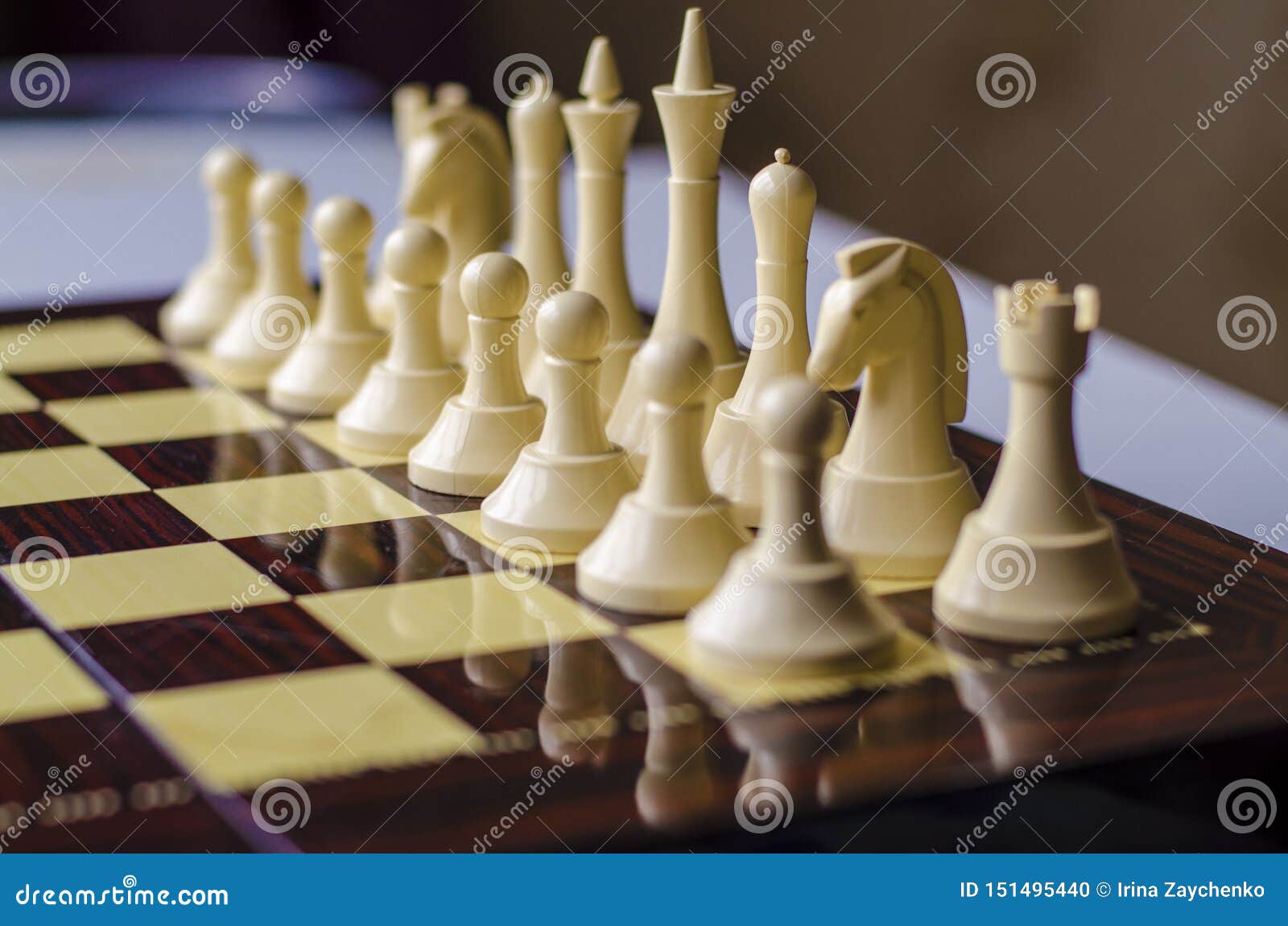 Chess Game, Horse is the Piece in Focus Stock Photo - Image of businessman,  idea: 151497198