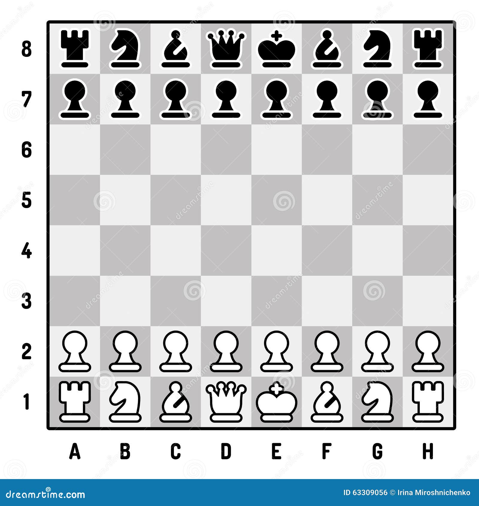 Free Vector  Four set of chess pieces illustration