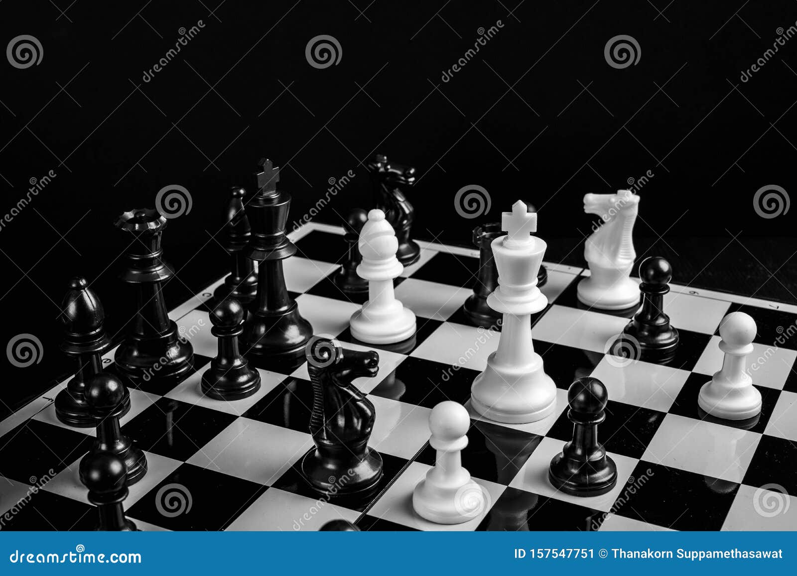 Chess Games are so Popular with the Preparation of Each Player`s Strategy  To Win the Game Stock Image - Image of games, board: 157547751
