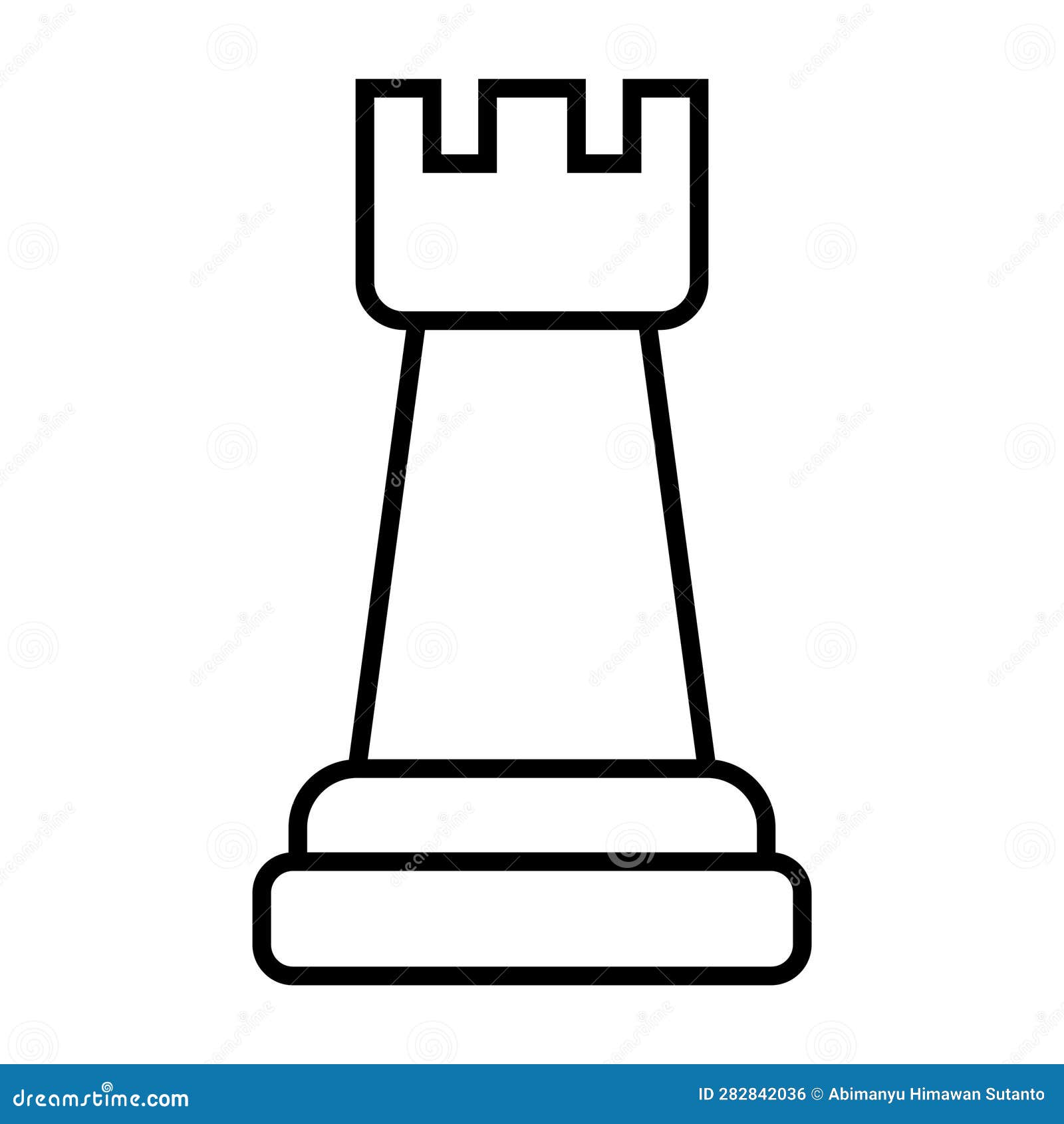 Premium Vector  Rook chess icon vector illustration