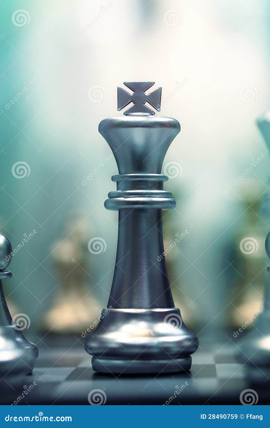 Download Chess King Wooden Pieces Wallpaper