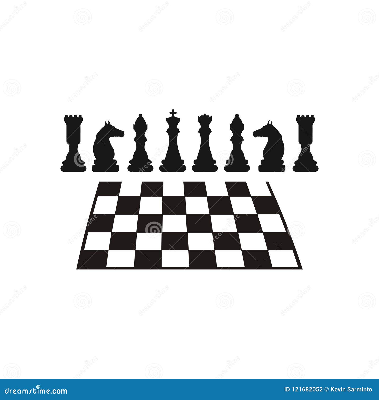 Chess Logo Design Stock Vector Illustration Of Business 121682052