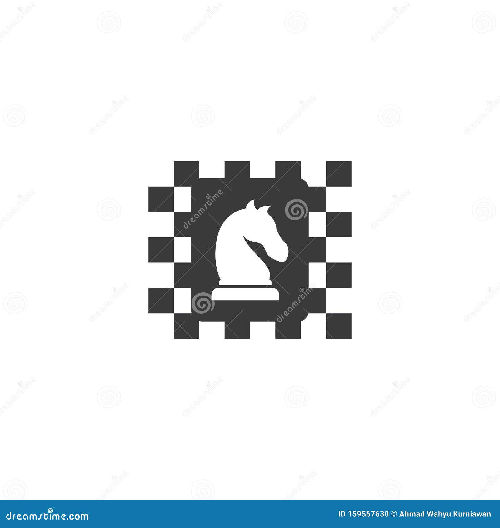 Chess logo icon stock vector. Illustration of chess - 159567630