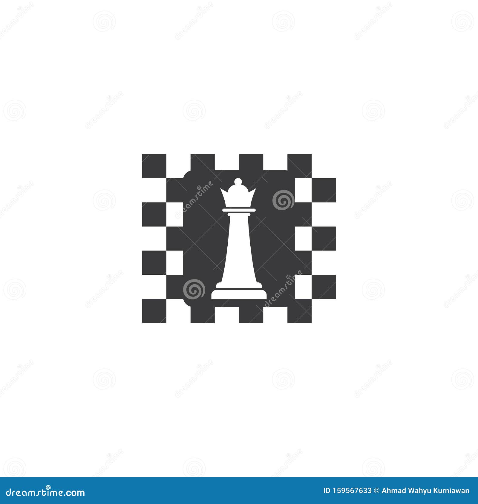 Chess logo icon stock vector. Illustration of player - 159567633