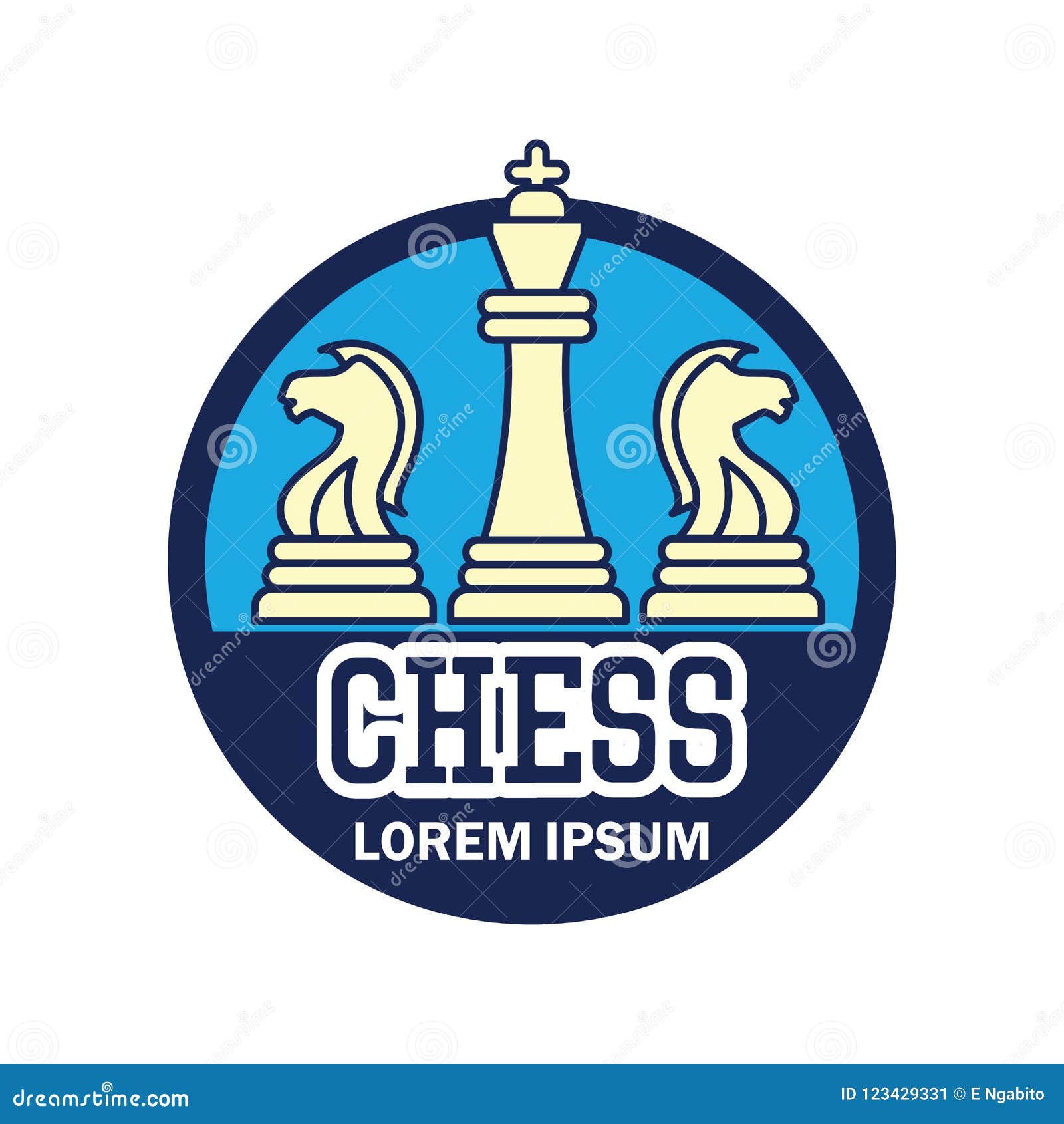 Chess Logo with Text Space for Your Slogan / Tag Line Stock Vector ...