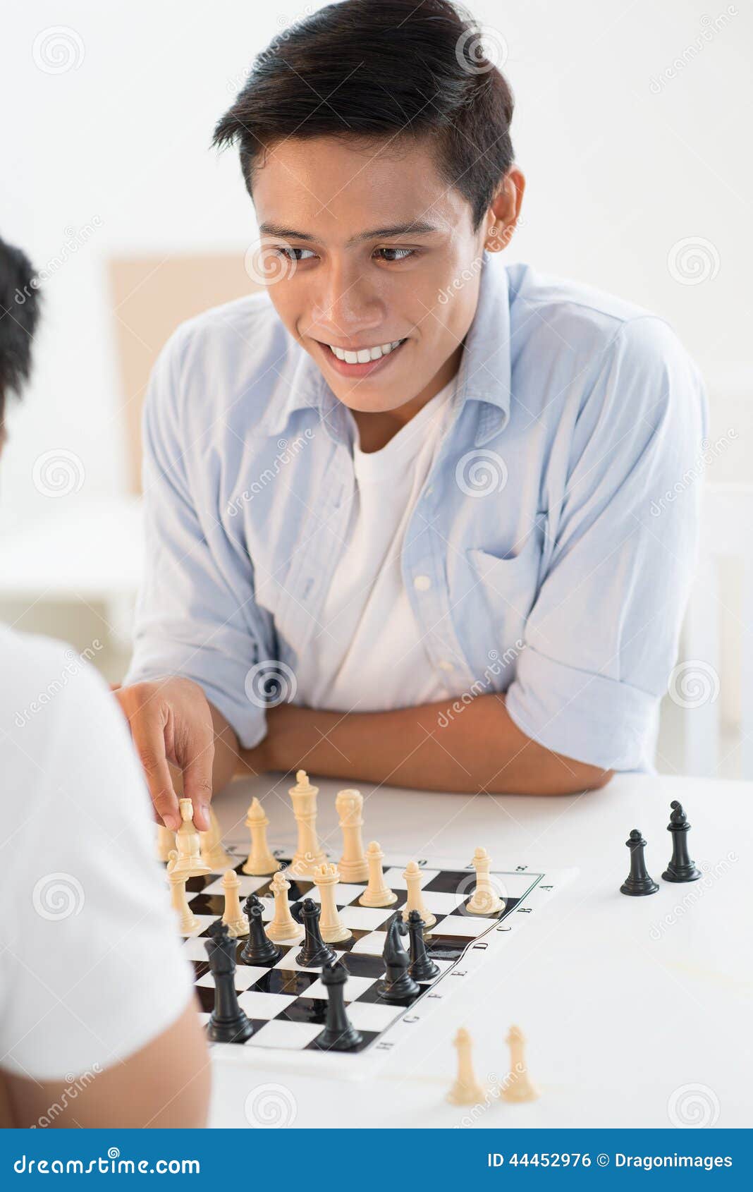 Senior Man Contemplating On His Next Move In Chess Game Stock Photo,  Picture and Royalty Free Image. Image 39013564.