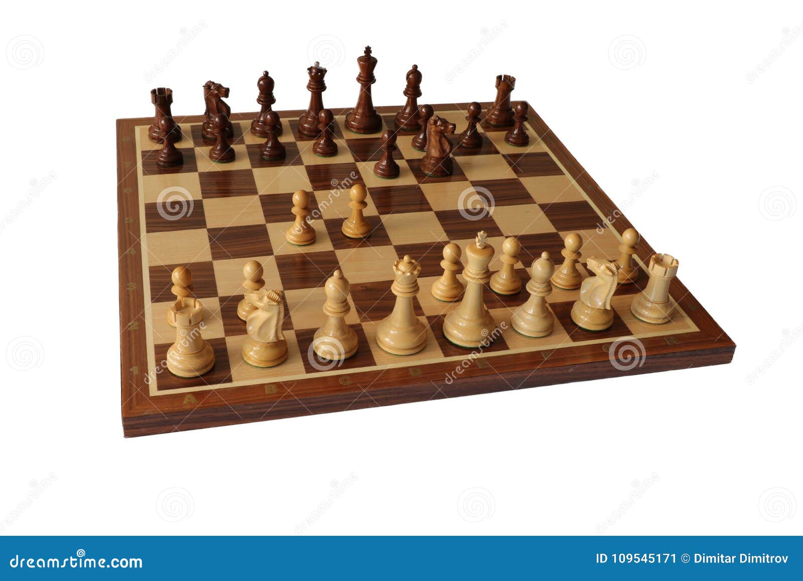 Chess Opening. Catalan Opening. Stock Image - Image of white, queen:  109545171